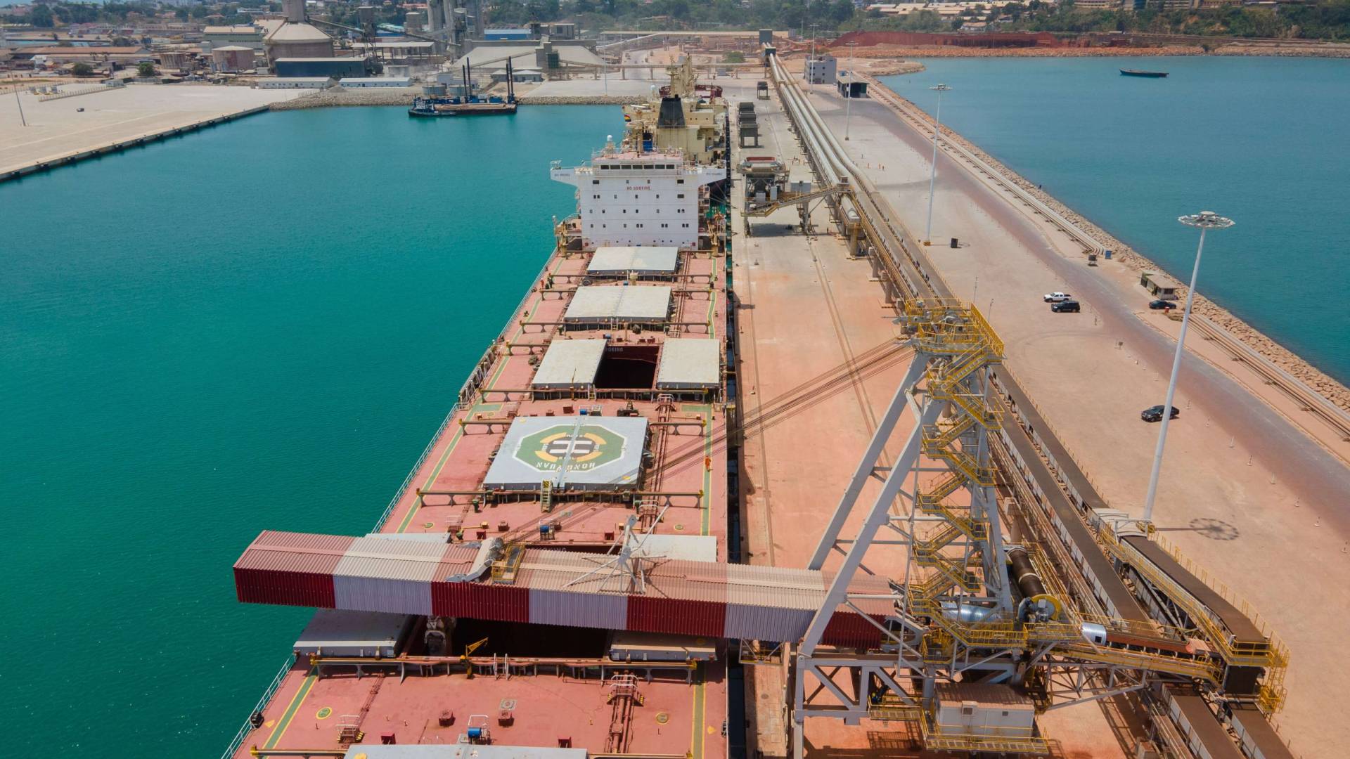 Aerial view of GBC's Awaso mining operations