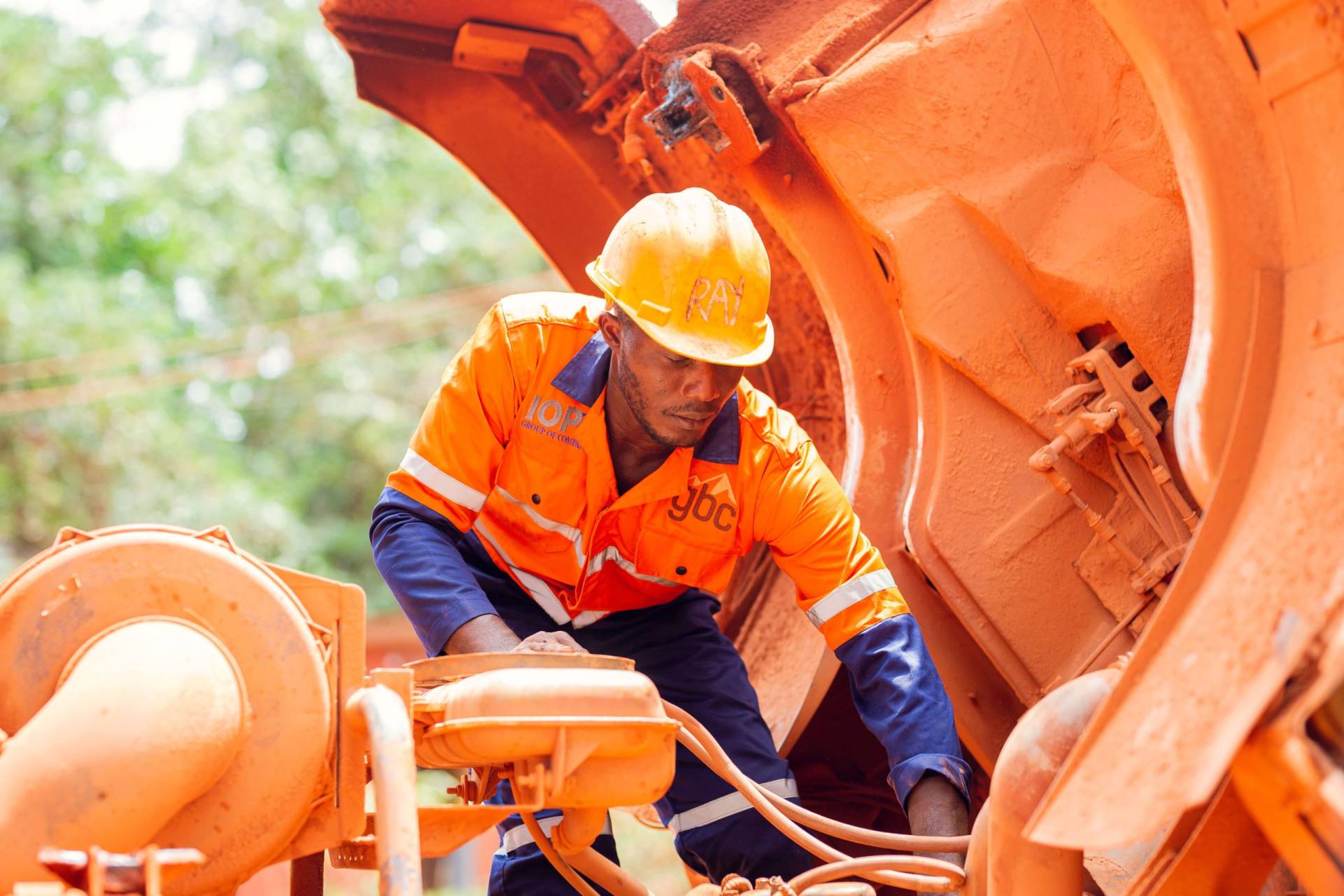 Bauxite processing at Awaso